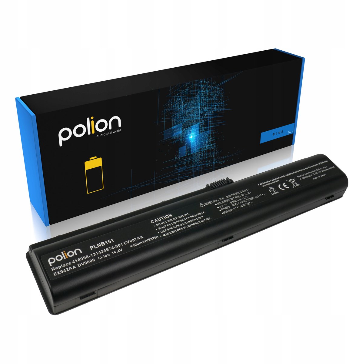 Polion Serie - HP Laptopbatterij - 4400mAh - Li-Ion - 8 Cellen