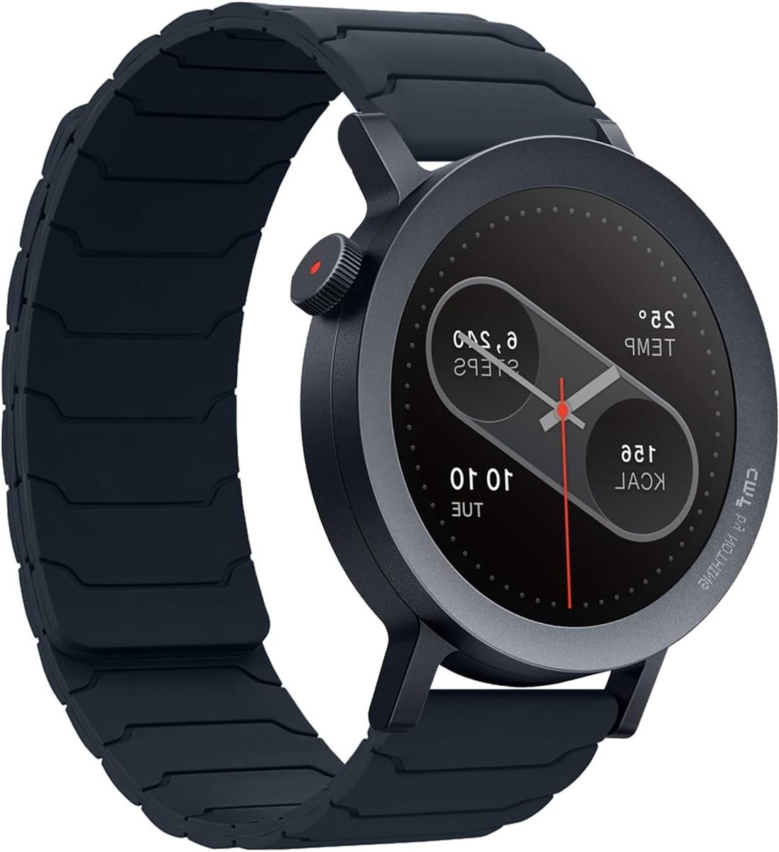 Compatibele Horlogeband voor CMF Watch 3 Pro en Nothing Watch Pro 2, Sterke Magnetische Lus, Silicone Vervangband voor Mannen en Vrouwen, Midnightkleur