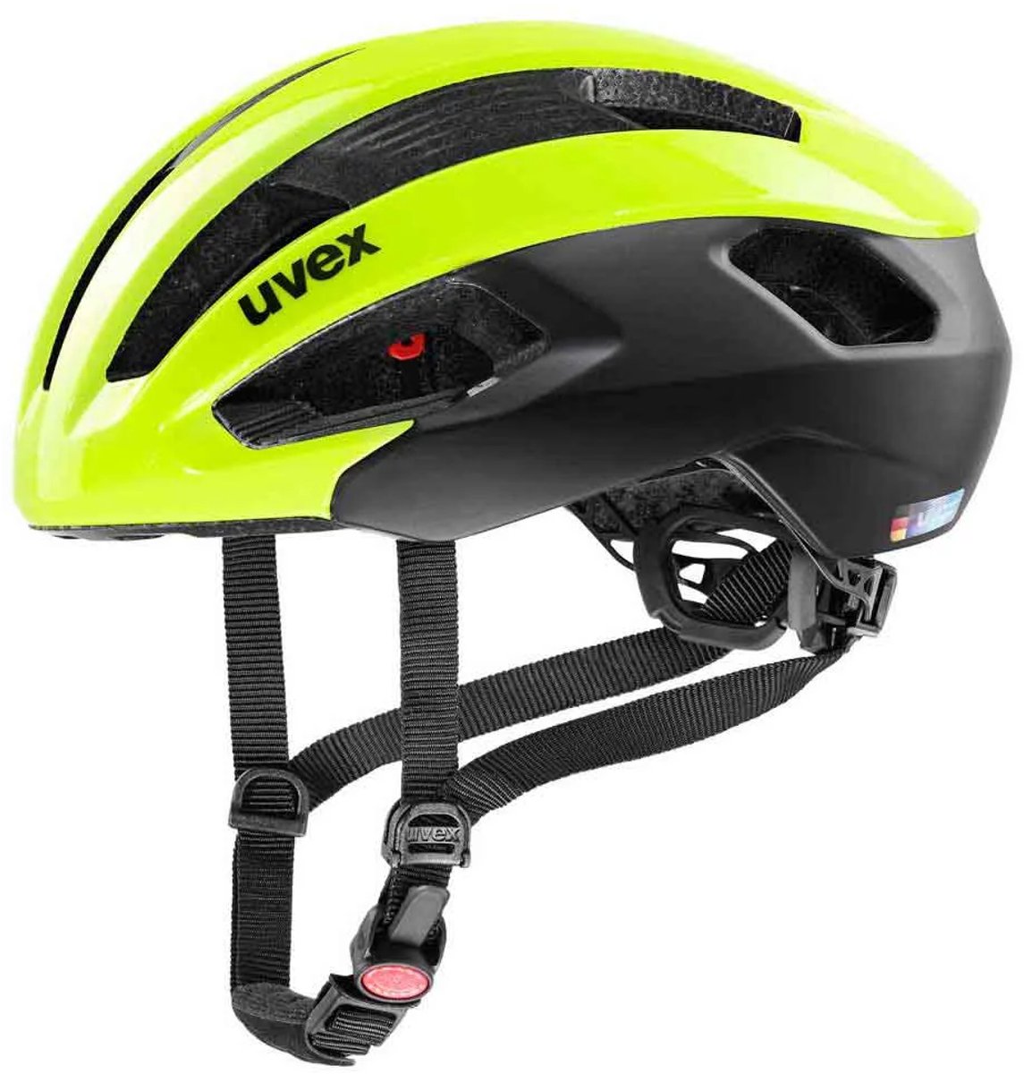 uvex Rise CC Fietshelm Neon yellow / Black Mat - Unisex - maat 52-56 – foto 7