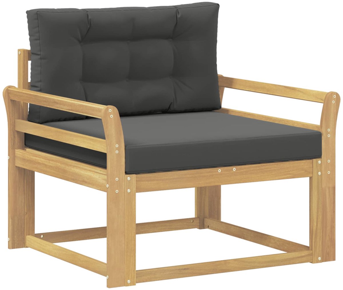 vidaXL - Buiten - Midden - Sofa - Polyester - Wit