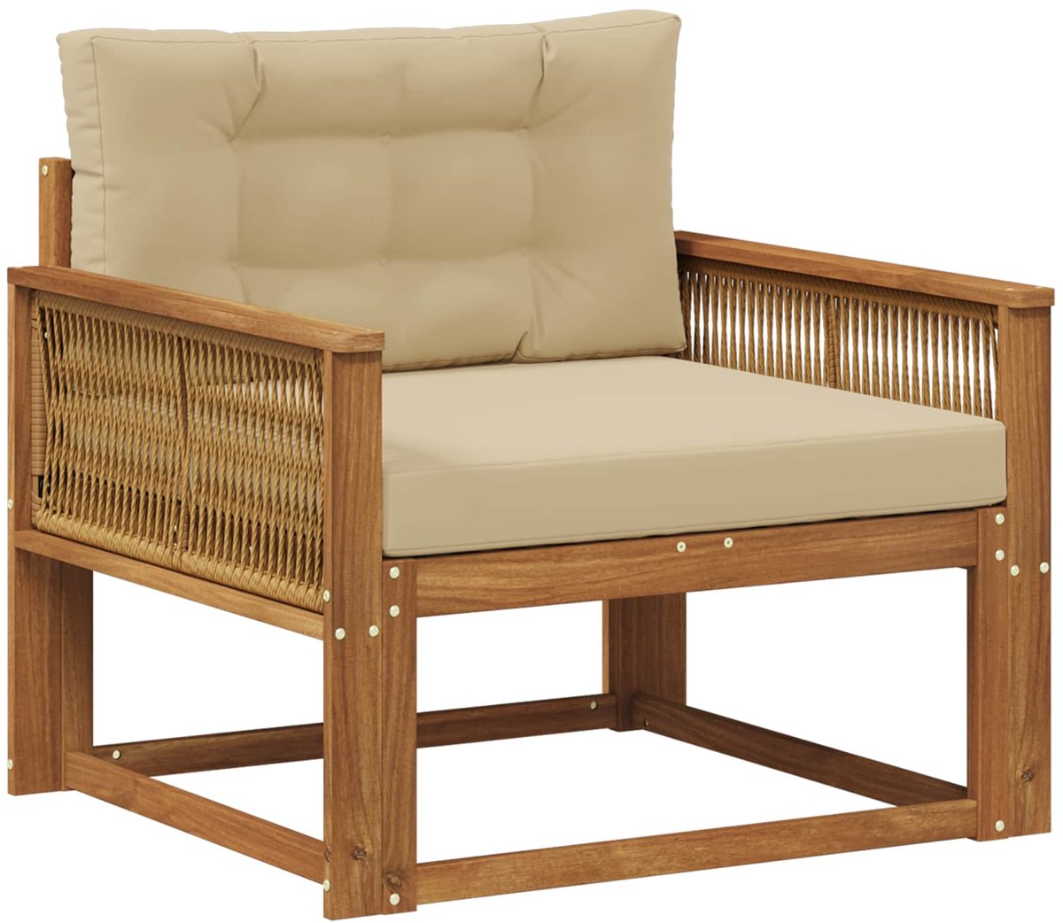 vidaXL - Buiten - Midden - Sofa - Naturel
