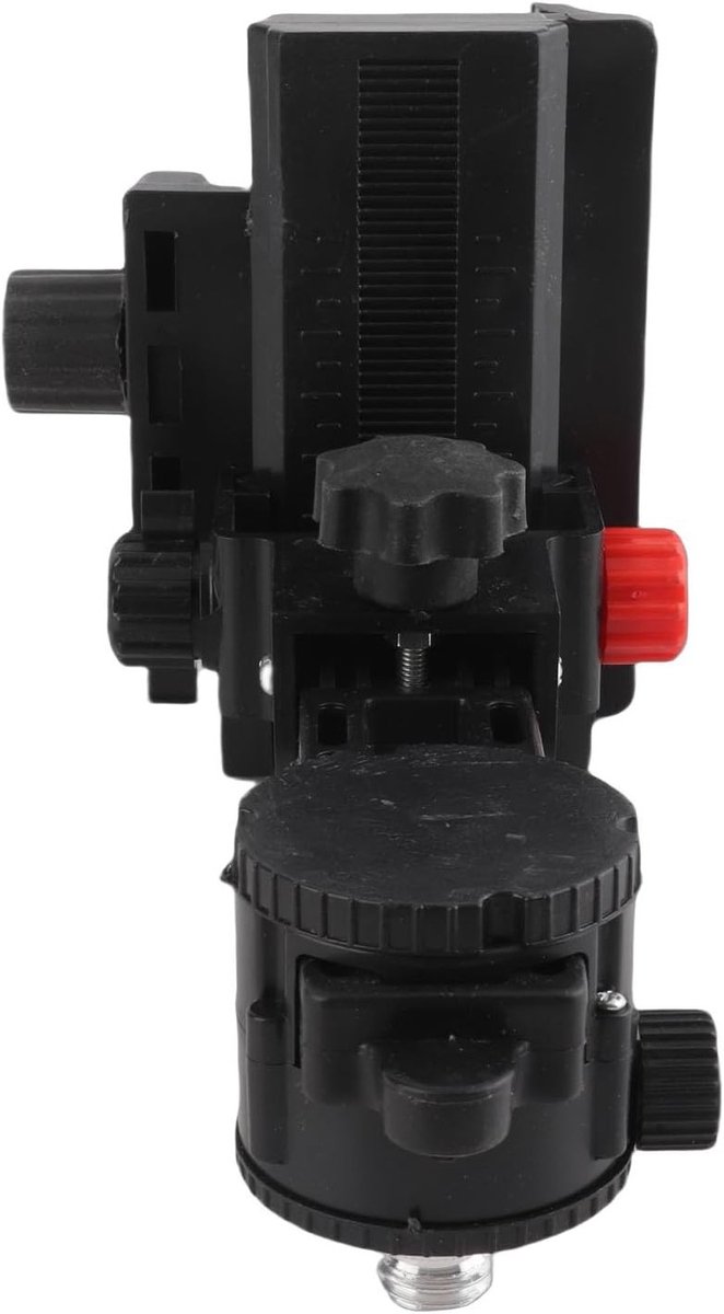 Fijnafstelling Beugel Niveau Adapter, Verstelbare Clip met 360 Graden Rotatie, Duurzame L-vormige Swivel Basis voor Telescoopstangen en Accessoires — afbeelding 3