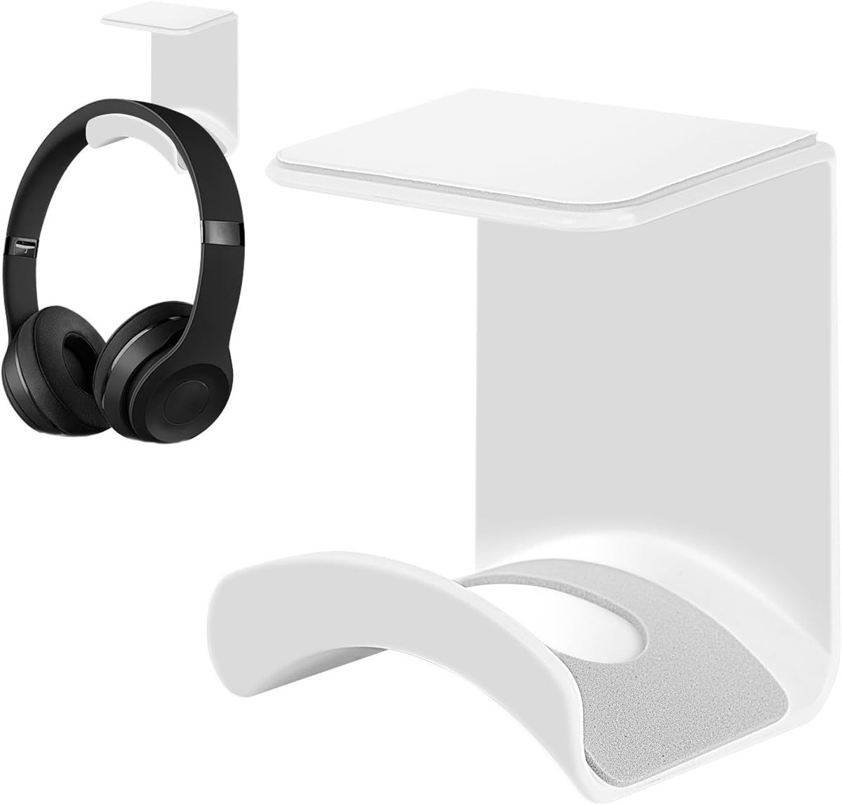 Hoofdbellenhouder met 360° Rotatie, Desk Clamp en Verstelbare Gaming Headset Hanger voor Onder Bureau of Wandmontage