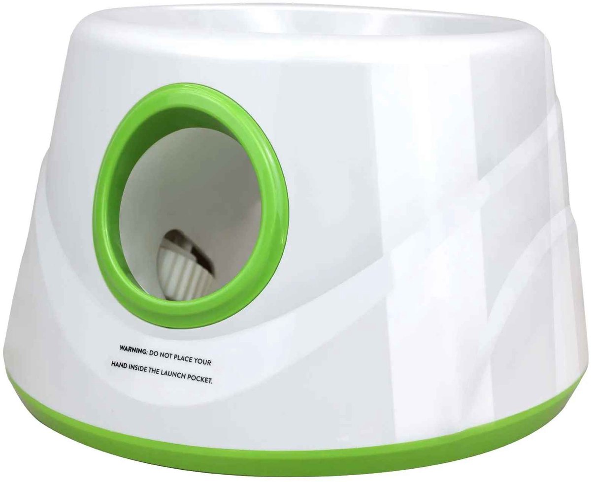 Casa Living Automatische Ballenwerper Hond - USB Oplaadbaar - 3 Afstanden - Inclusief 3 ballen - Voor Alle Honden - Wit / Groen