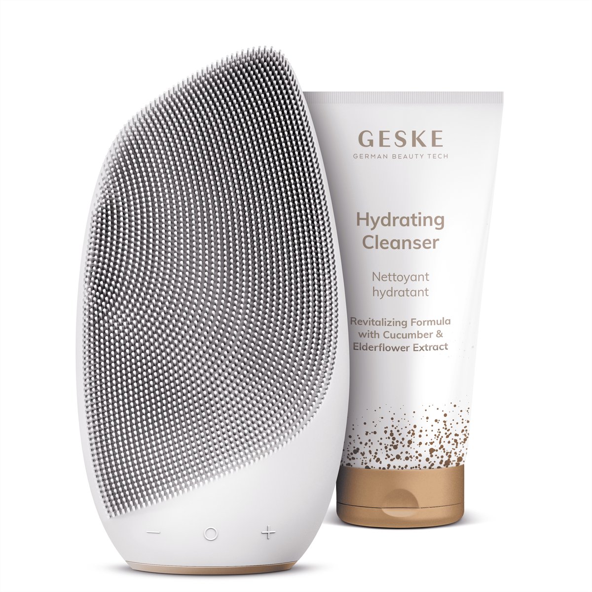 GESKE | SmartAppGuided™ Sonic Thermo Gezichtsborstel | 6 in 1 | Farbe: Starlight + Gratis cosmetica