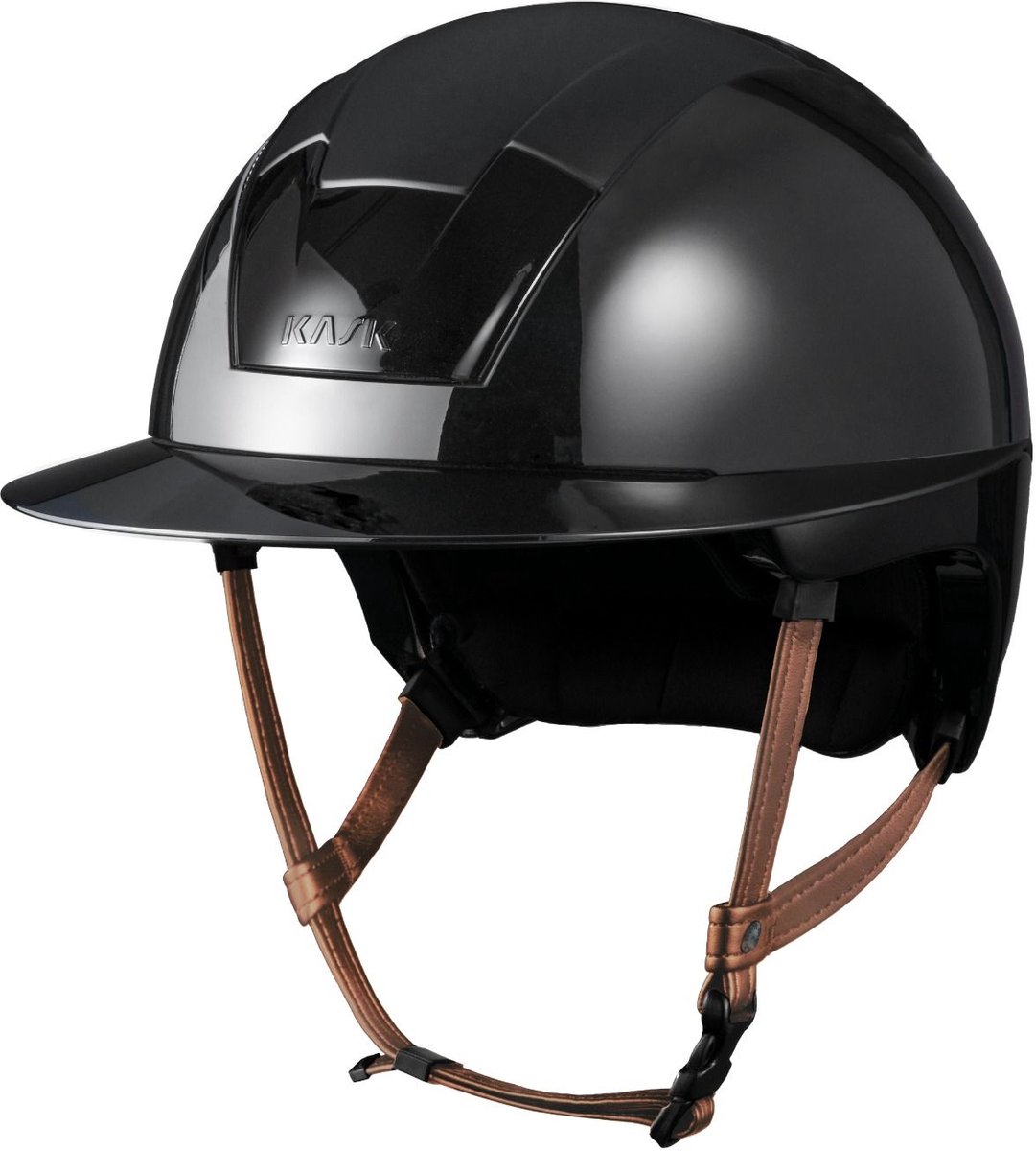 Kask Kooki Lady Light Brown Chinstrap 57-59 Zwart