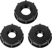 Accessoires de vêtements pour bébé de bouchon d'adaptateur IBC 3 pièces - Valve de vidange du couvercle - Adaptateur de couvercle de réservoir IBC - Récipient IBC S60 x 6 - Raccord de réservoir pour réservoir d'eau de 1000 l 1" 3/4" 1/2" pouces