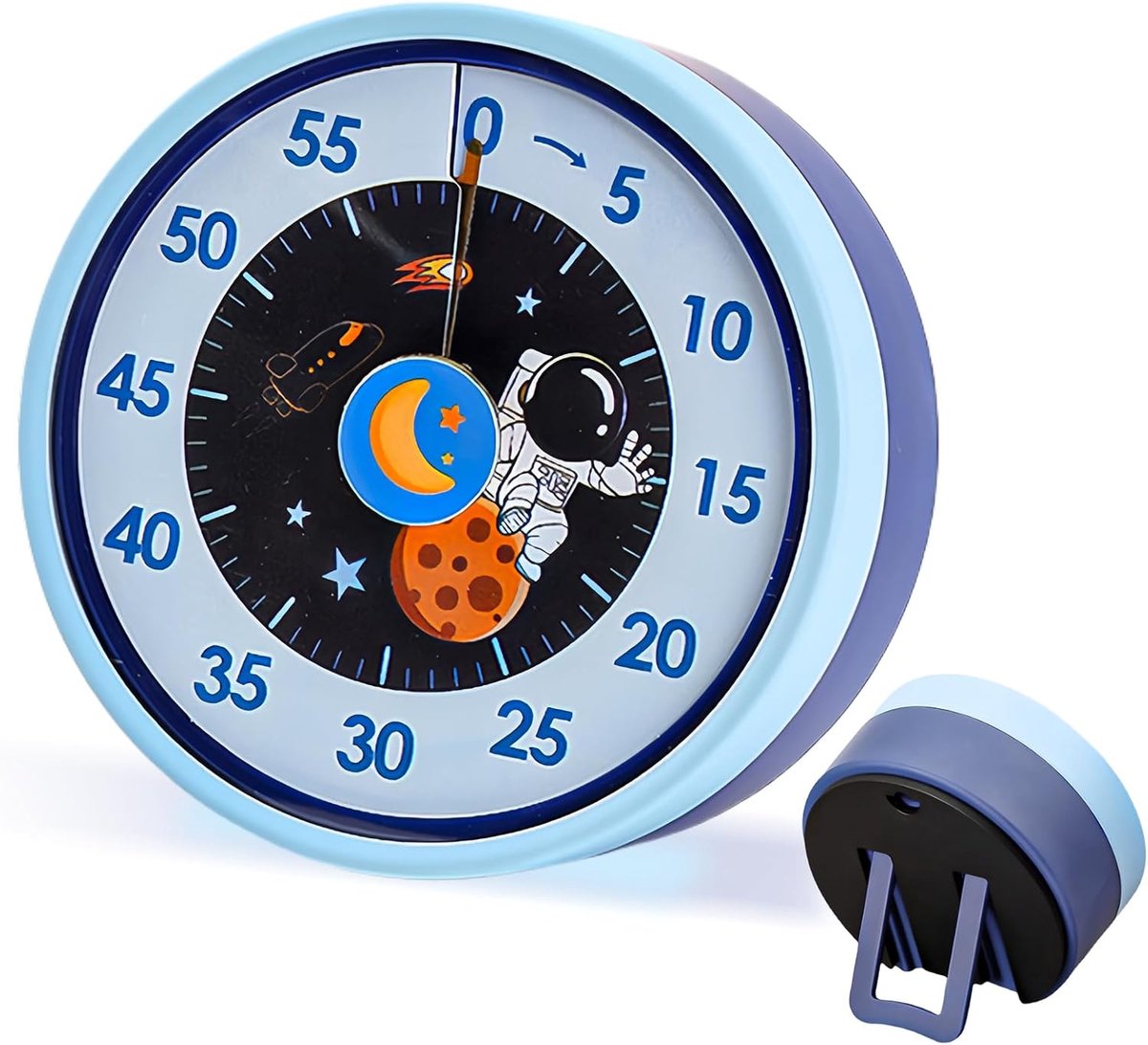 60 Minute Countdown Timer - Visual Pomodoro Timer - Silent Operation - Classroom Timer - Desk Timer - Kitchen Timer - Blauwe Timer