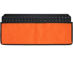 kwmobile Toetsenbordhoes voor Logitech MX Keys Wireless Toetsenbordetui – Stofbescherming Met Ritssluiting – oranje