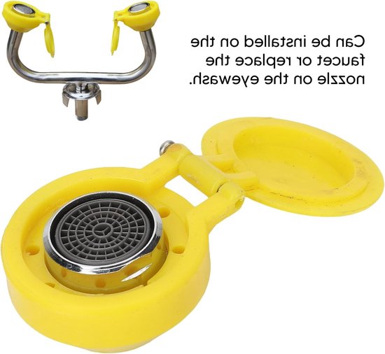 Oogspoel Spraykop voor Noodhulp - Vervangingsaccessoire voor Laboratoria en Fabrieken, Eerste Hulp Oogspoelunit — afbeelding 5