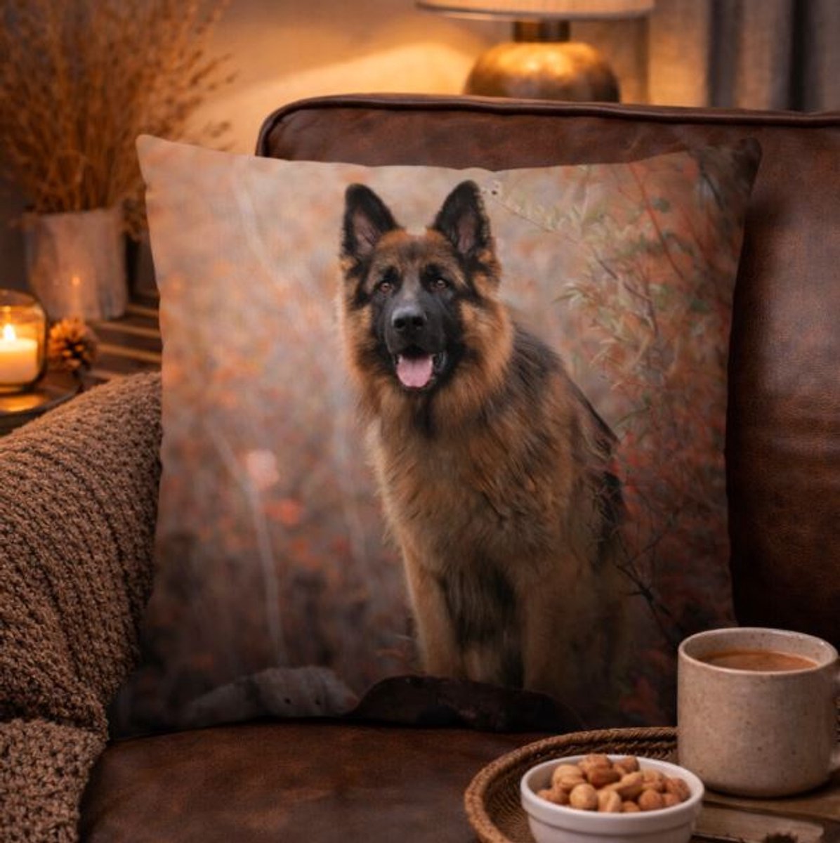 Dieren kussenhoes Hond - Fotoprint - Sierkussen - 45x45 cm