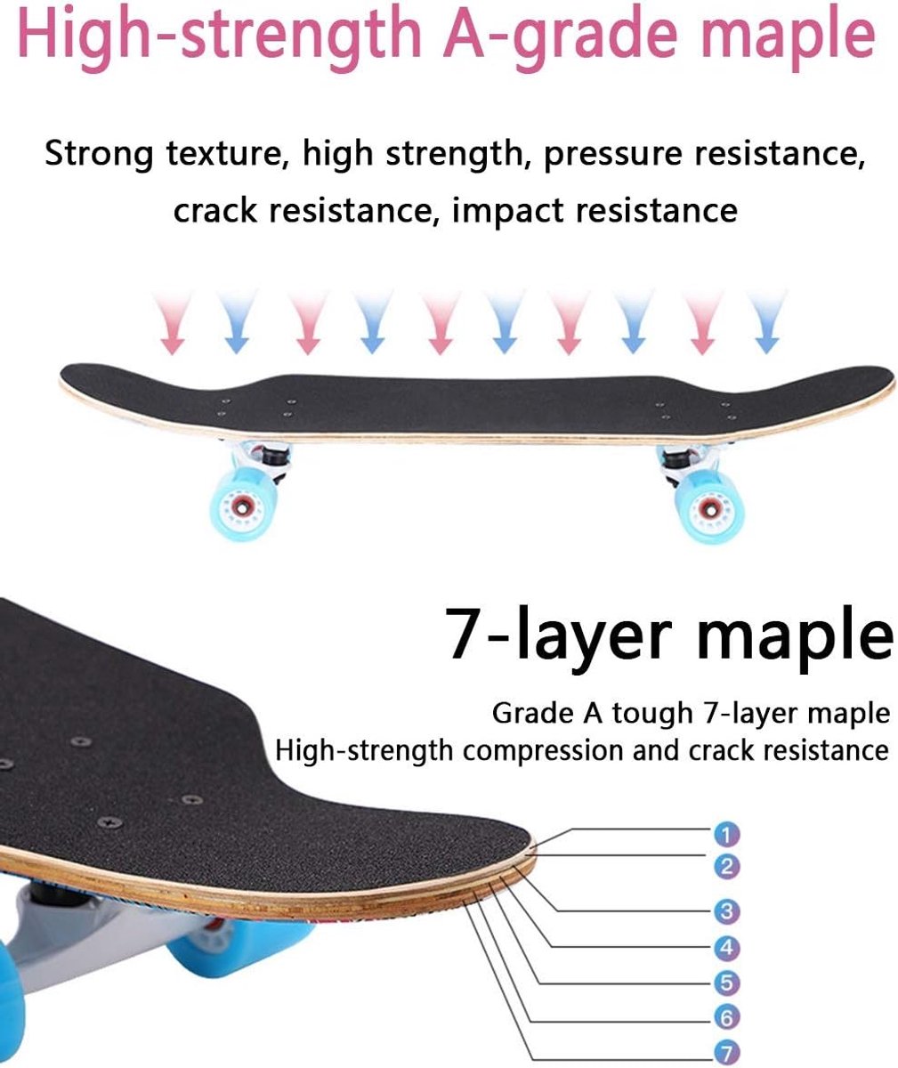 Skateboard - Streetboard - Straat Dansen - Dubbele Kick - 80x20cm - B