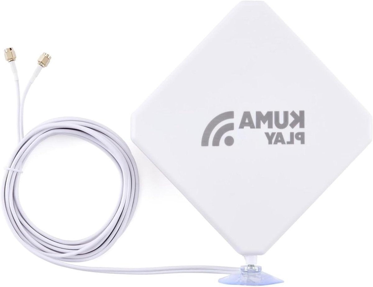 MIMO Antenne - Signaal Versterker - Internet Verbeteren - Hoge Gain Directioneel - 3 dBi - Wit