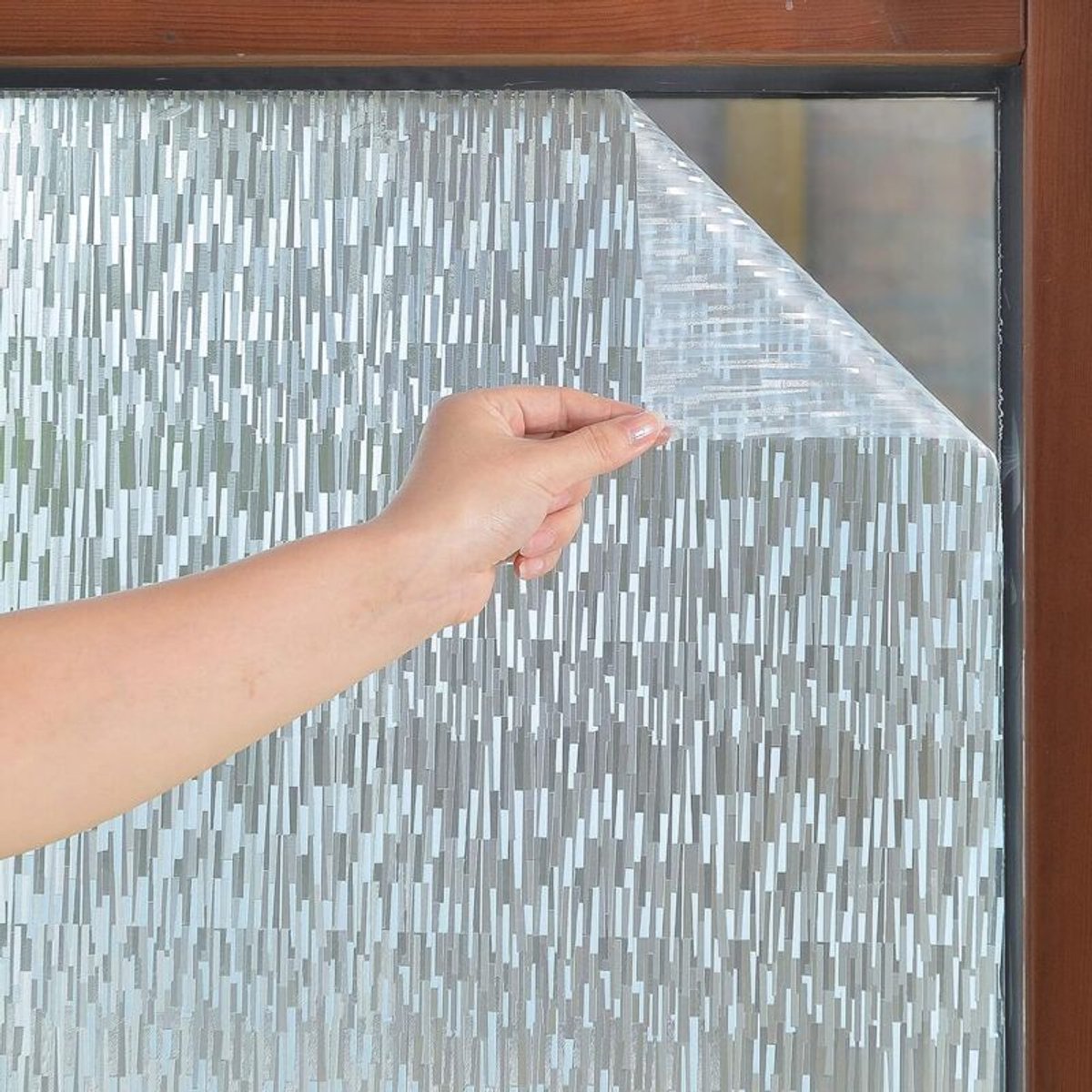 44x200 cm privacy raamfolie, anti-verblindingsraamfolie, elektrostatische decoratieve raamfolie, UV-bestendig, herpositioneerbaar, herbruikbaar