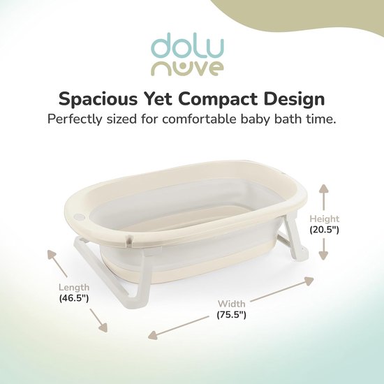 Opvouwbaar Babybadje - Compact en Ecologisch - Veilig en Comfortabel voor Baby's — afbeelding 5