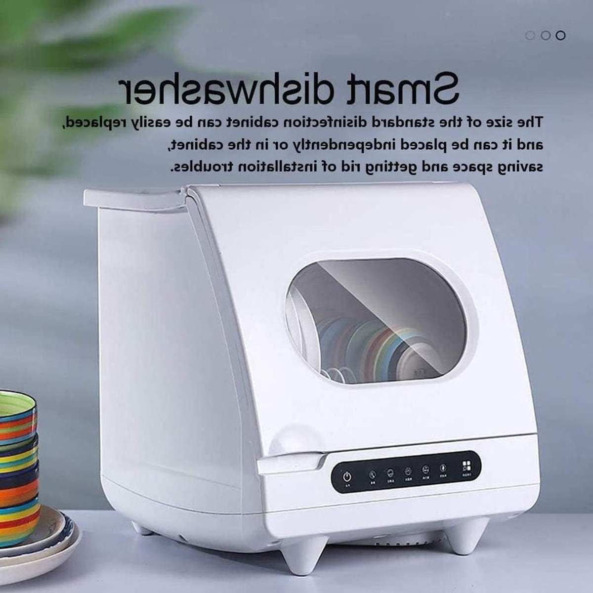 Tafelblad Vaatwasser Mini Vaatwasser Appartement Kantoor Vertraging Start Plaats Instellingen RVS Interieur