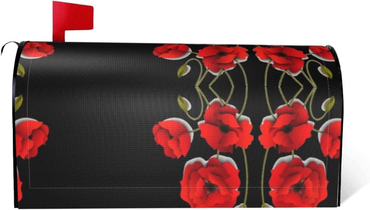 Brievenbus Cover - Post Decoratie - Tuin Aankleden - Magnetische Bevestiging - 45 x 53 cm - Zwart