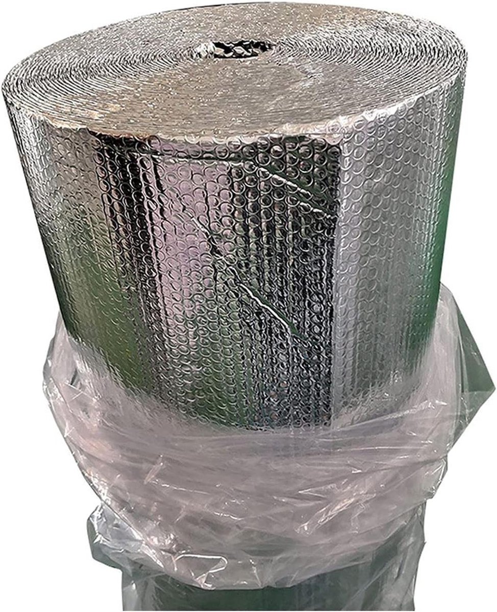 Isolatiefolie Roll - Dubbele Lagen - Energie Besparen - Zelfklevend Materiaal - 1x30M - Aluminium