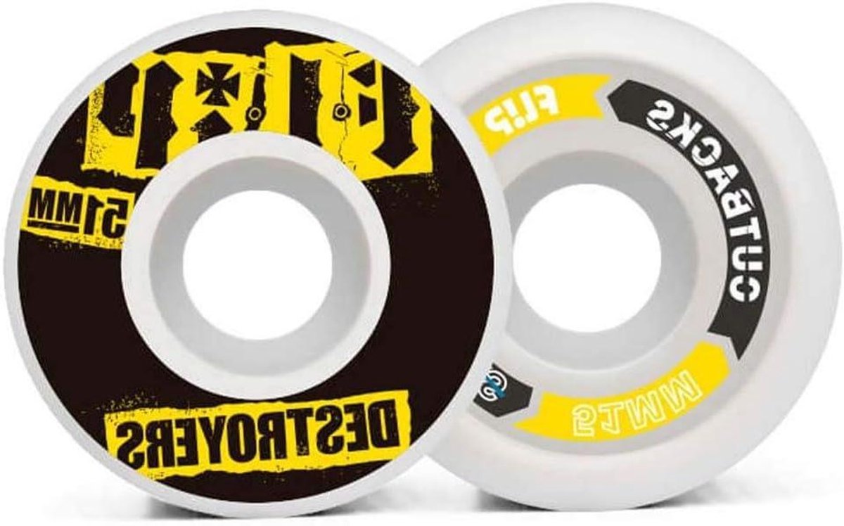 Skateboard Wielen Urethaan Set Straat Park Beton Vlak Vlekbestendig 51mm 99A