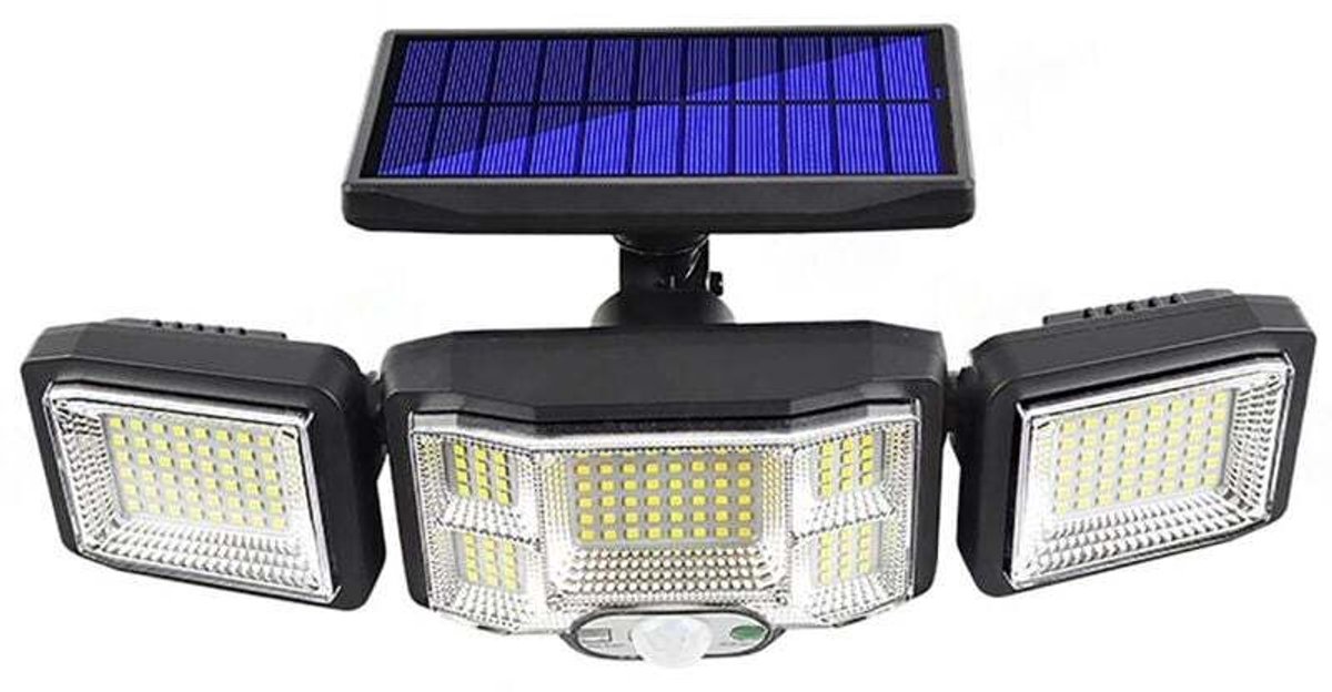 Solar wandlamp, driestanden buitenlamp, waterdichte veiligheidslamp op zonne-energie, geschikt voorgeschikt voortuinen, deuropeningen, garages, binnenplaatsen en terrassen.