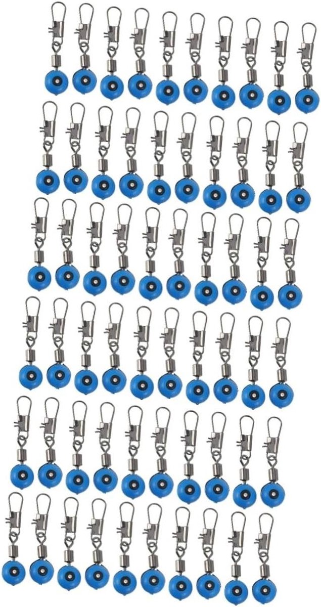 Vislood Accessoires - Visslider Set - Vissen Op Diep Water - Roestvrij Staal - 200 Stuks - Blauw