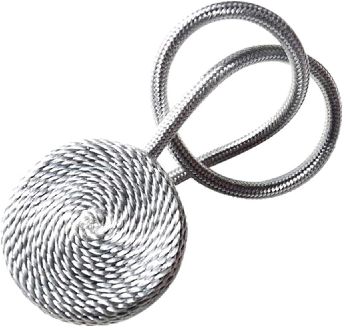 Gordijn Tiebacks - Gordijn Clips - Gordijnen Stijlen - Magnetische Sluiting - 4 Stuks - Zilvergrijs