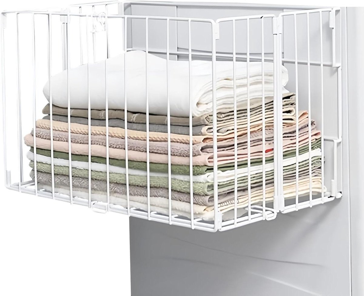 Magnetische Organizer - Opvouwbaar Rek - Ruimte Besparen - Antislip Magneet - 30x13x5 cm - Wit