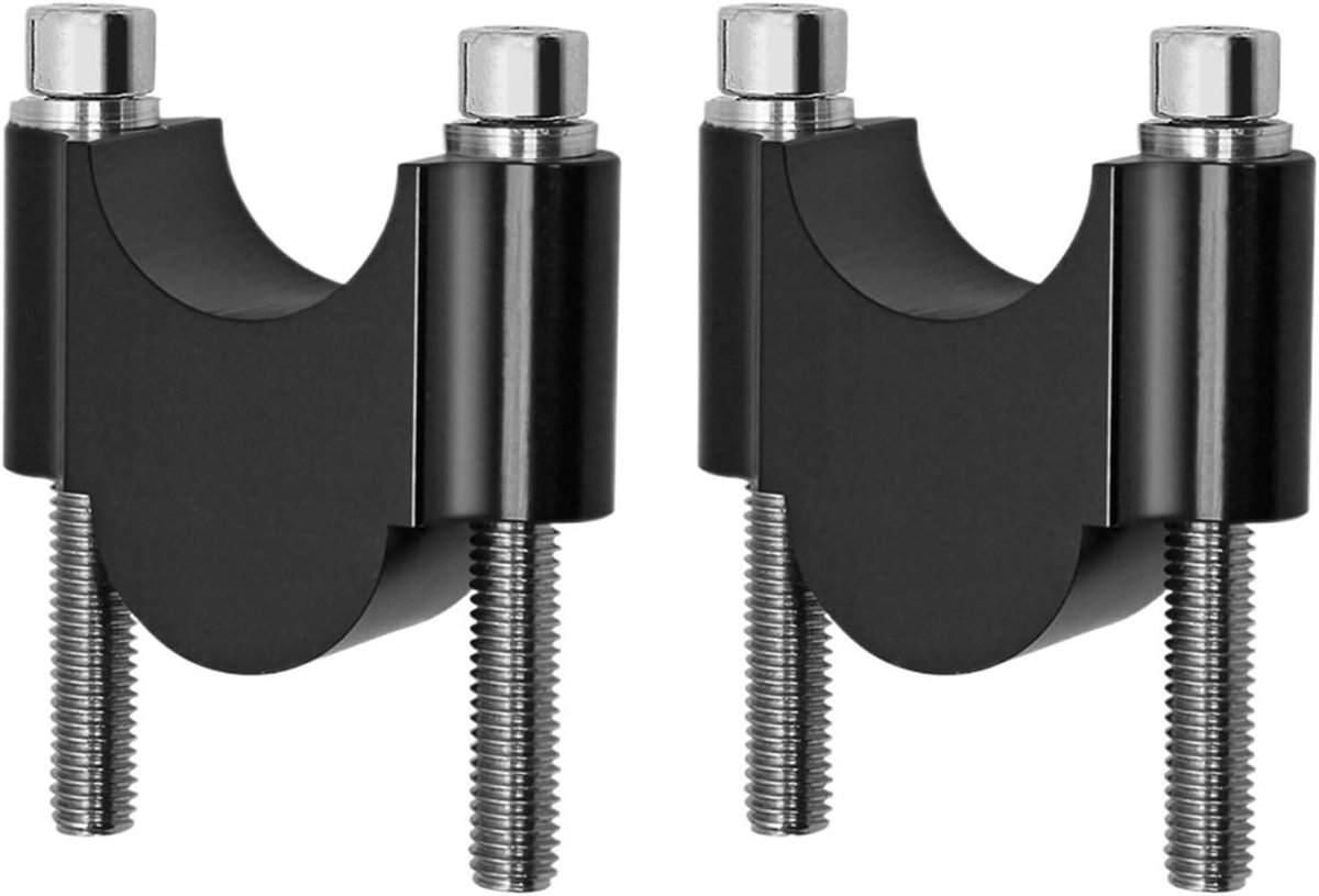 Stuur Riser Klem - Handvat Verhoger - Comfortabel Rijden - Universele Pasvorm - 28mm 22mm - Zwart