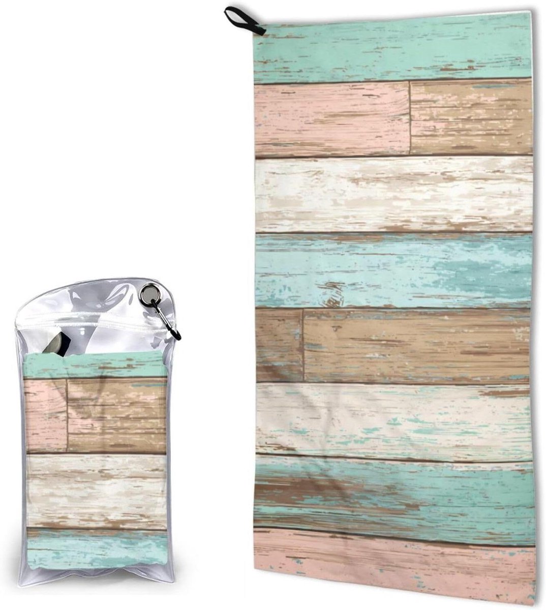 Microvezel Handdoek - Sneldrogende Handdoek Strandlaken - Actieve Avonturen - Compact Opvouwbaar - 80 x 40 cm - Meerkleurig