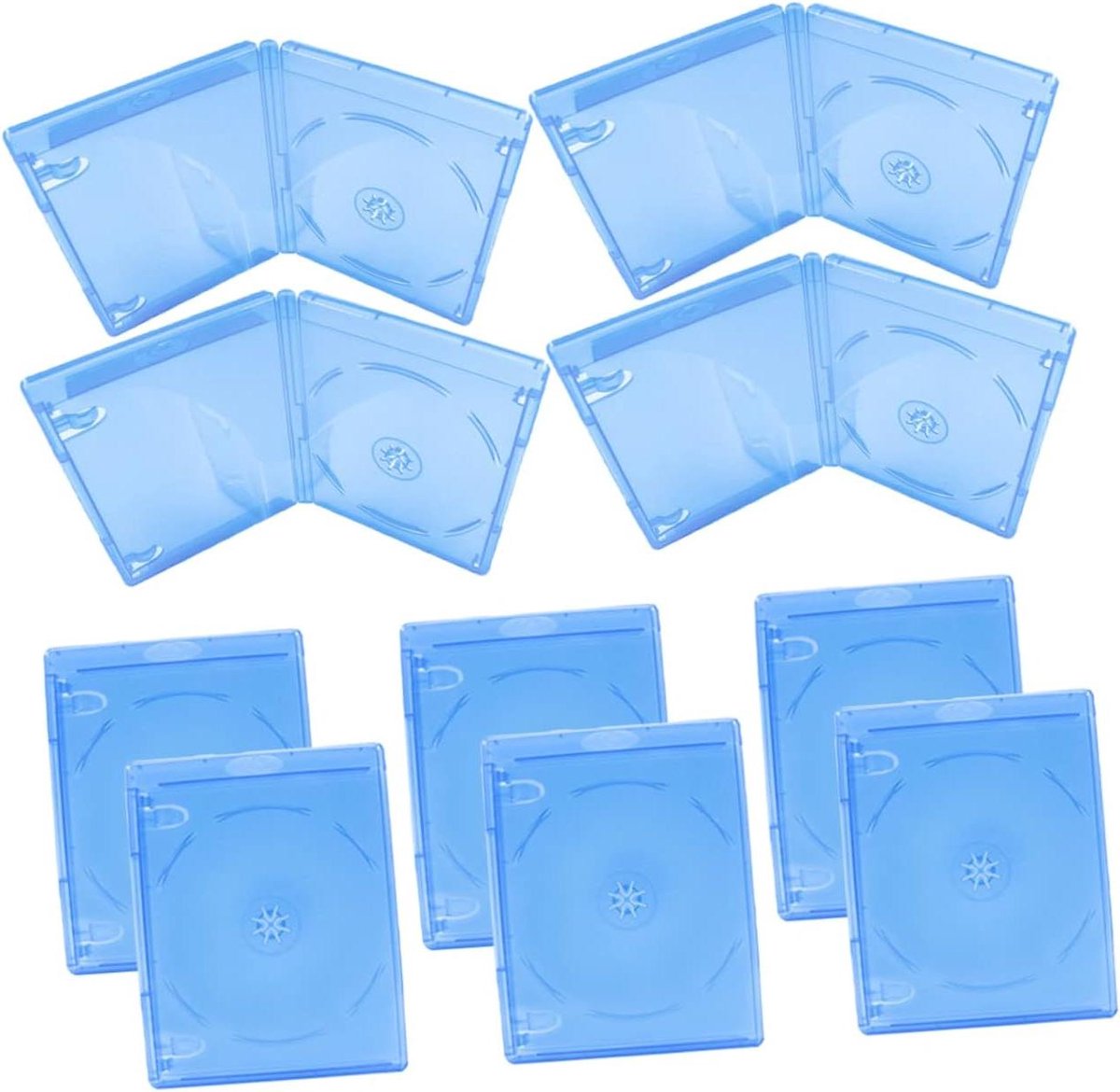CD-doosjes - Opbergdozen - Opslag media - Transparant ontwerp - 10 stuks - Blauw
