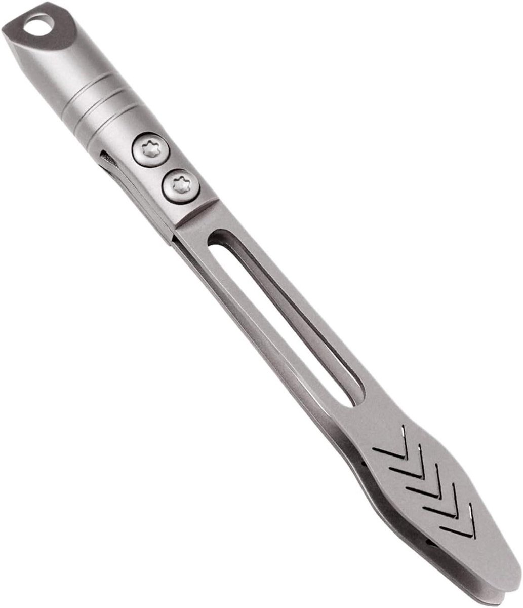 Precisie Pincet - Titanium Pincet - Knutselen Sieraden - Waterdicht Draagbaar - 8 cm Lengte - Mat Metaal
