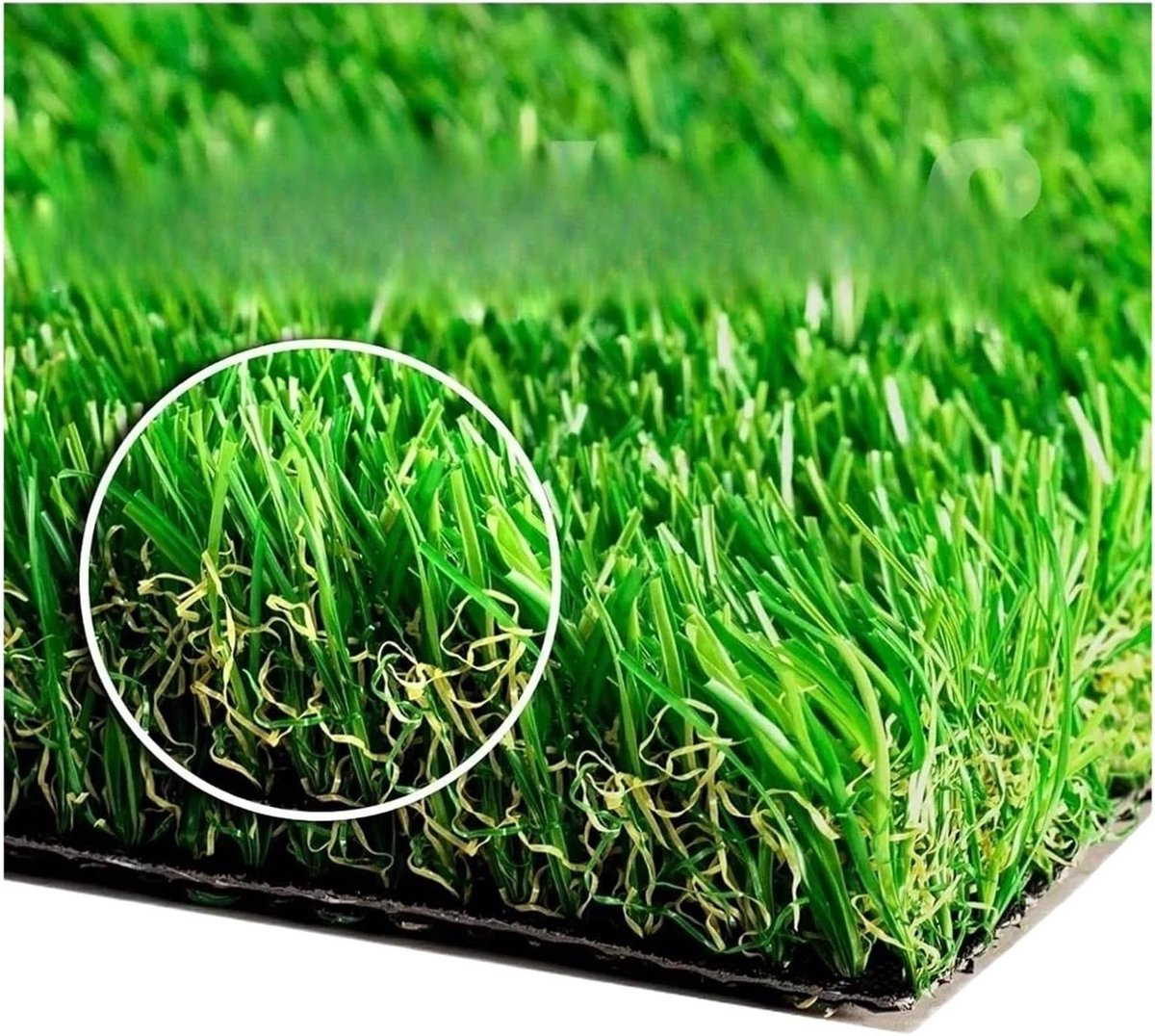 Kunstgras Tapijt - Decoratief Gras - Tuin Aankleden - Natuurlijk Uiterlijk - 18 x 3 Meter - Groen