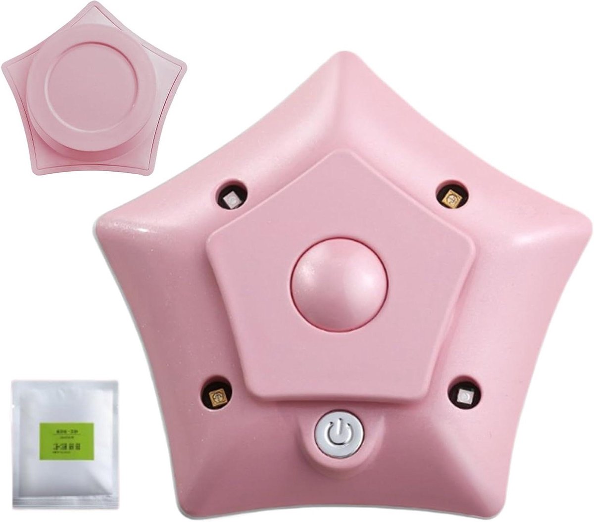 Toilet Reiniger Lamp - UV Licht - Ruimte Verfrissen - Automatische Timer - 10.5 cm - Roze