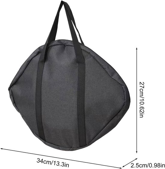 Gietijzeren Pan Tas - Braadpan Opberger - Kamperen & Reizen - Robuust Oxford Materiaal — afbeelding 5