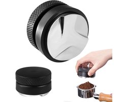 Verstelbare Koffieverdelers voor Espresso, 53mm Handtampers voor Perfecte Extractie, Geschikt voor 54mm Porta Filter, Ideaal voor Kantoor en Buitenactiviteiten