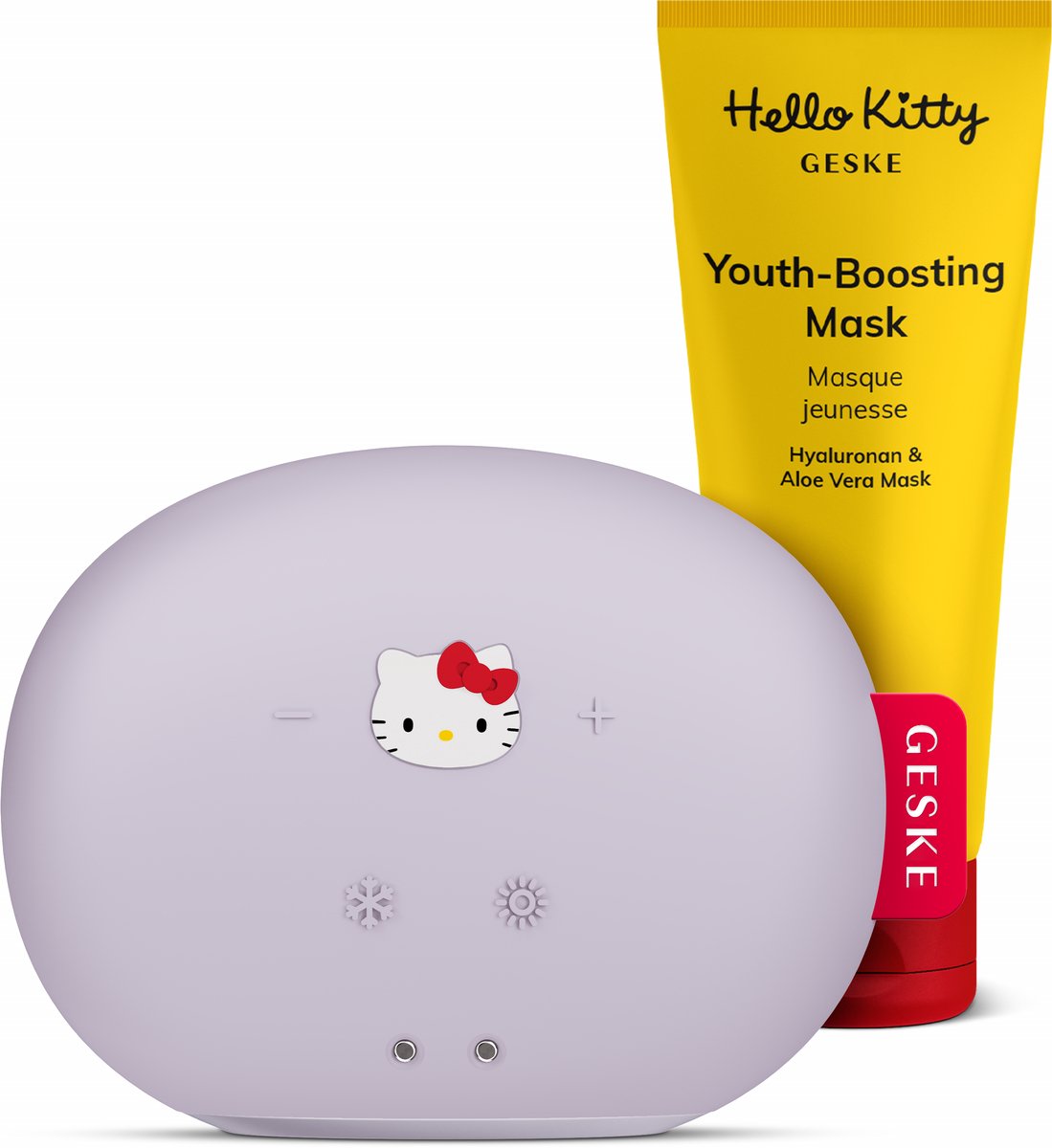 GESKE | SmartAppGuided™ Sonic Warm & Koel Masker | 8 in 1 | Kleur: Paars + gratis cosmetica