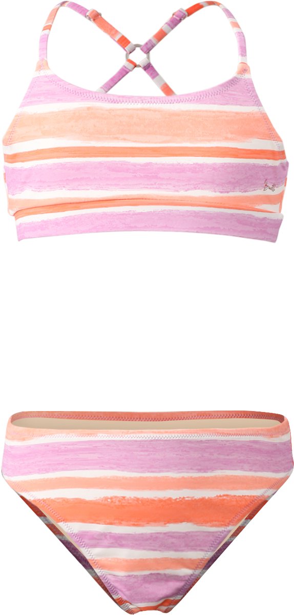 Brunotti Sofia-Stripe- Bikini Set Snow Sportieve Bikini Set Meisjes Verstelbare Bandjes 152 Wit