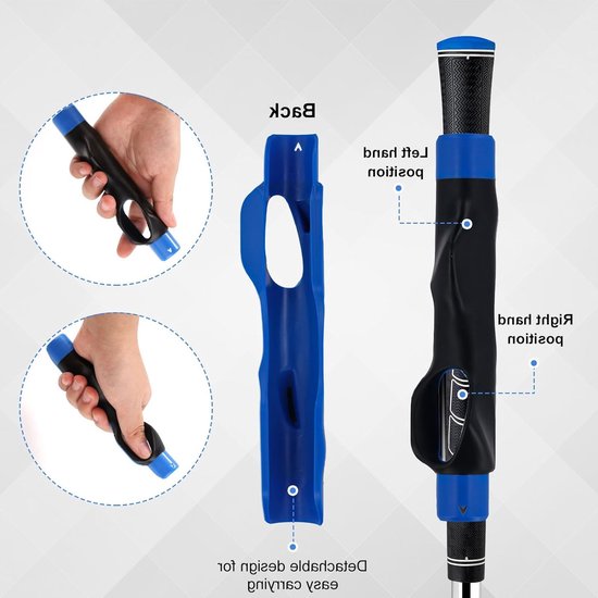 Golf Grip Trainer voor Rechtshandige Golfer - Lichtgewicht Swing Trainer met Antislip Grip en Verbeterde Polssteun voor Perfecte Slagtechniek en Precisie van Merkloos — afbeelding 3
