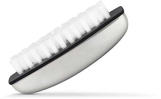 Oneay Hand- en nagelreinigingsborstel, roestvrijstalen handwasborstel, nagel- en teenreinigingsborstel, helpt bij het verwijderen van geuren en onaangename luchtjes (1 stuk).