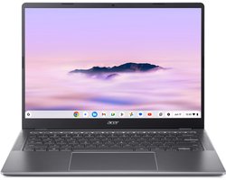 Acer Chromebook Plus 514 CB514-6HT-3689 - 14 inch - Touchscreen - Core 3 (i3) - 8GB - 128GB - Verlicht toetsenbord - Grijs