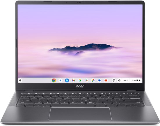 Acer Chromebook Plus 514 CB514-6HT-3689 - 14 inch - Touchscreen - Core 3 (i3) - 8GB - 128GB - Verlicht toetsenbord - Grijs - Acer - Hoofdafbeelding