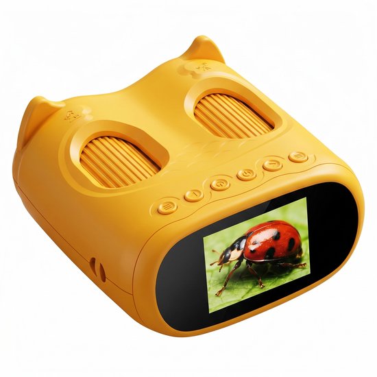 Foto: Everset 2 in 1 kinder microscoop verrekijker digitale microscoop voor kinderen met telescoop 1000x zoom hd camera insecten speelgoed