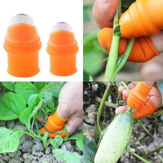 Allecto - Siliconen Duimmes - Tuin Separator - Ergonomisch en Comfortabel - Voor Oogsten van Groenten en Fruit - Met Vinger Protector - Ge... van Merkloos	 — afbeelding 5