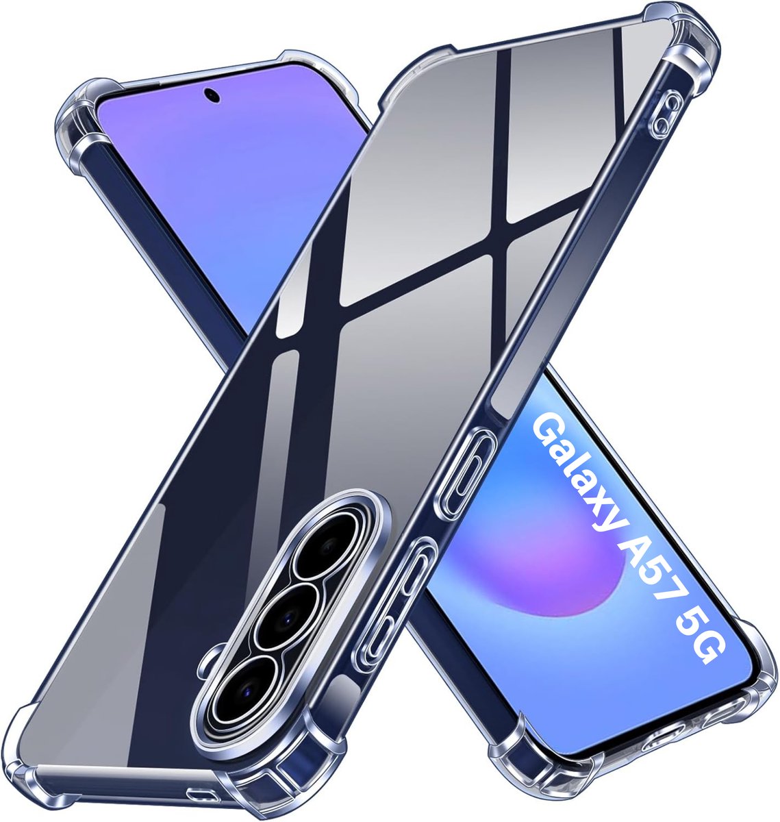 Hoesje geschikt voor Samsung Galaxy A57 backcover Shockproof siliconen Transparant