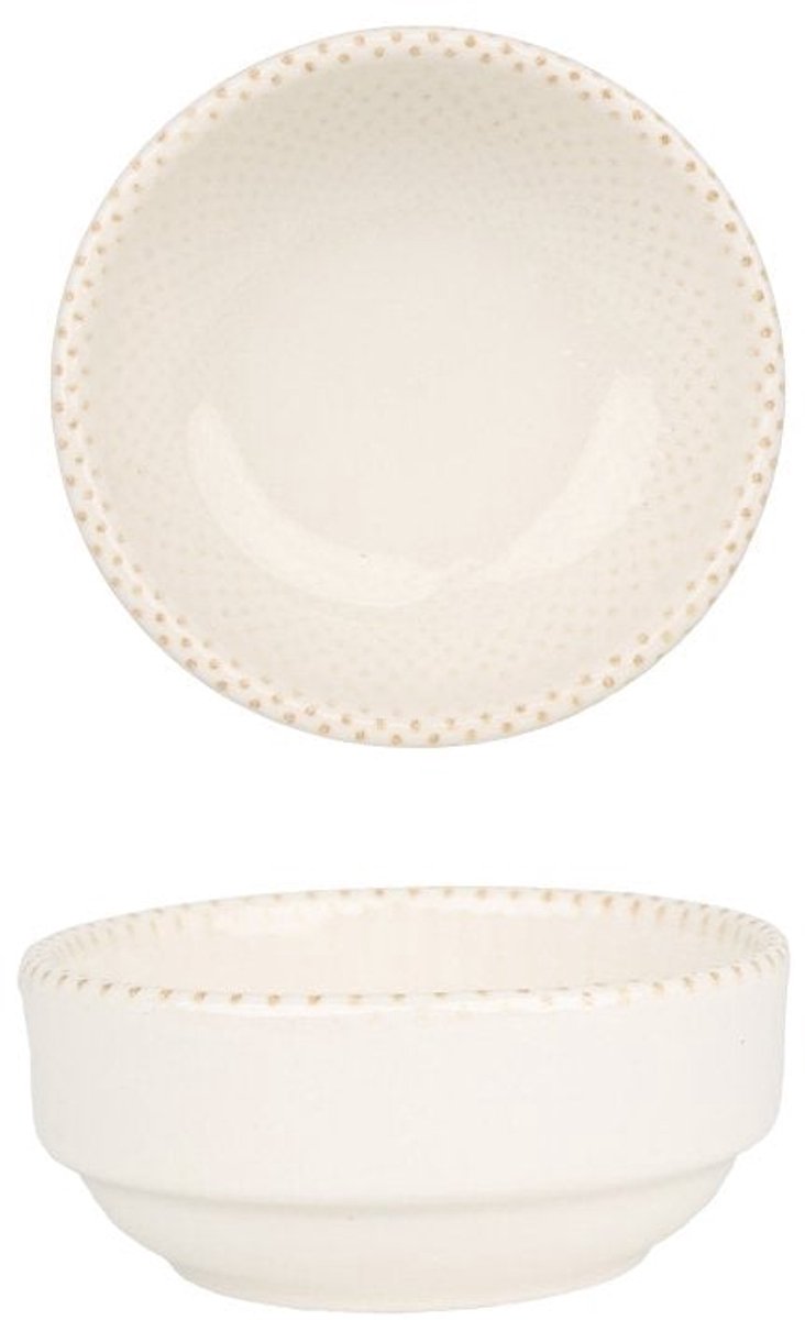 Rinart Serveerschaal - Punto - Porselein - 6 cm - set van 2