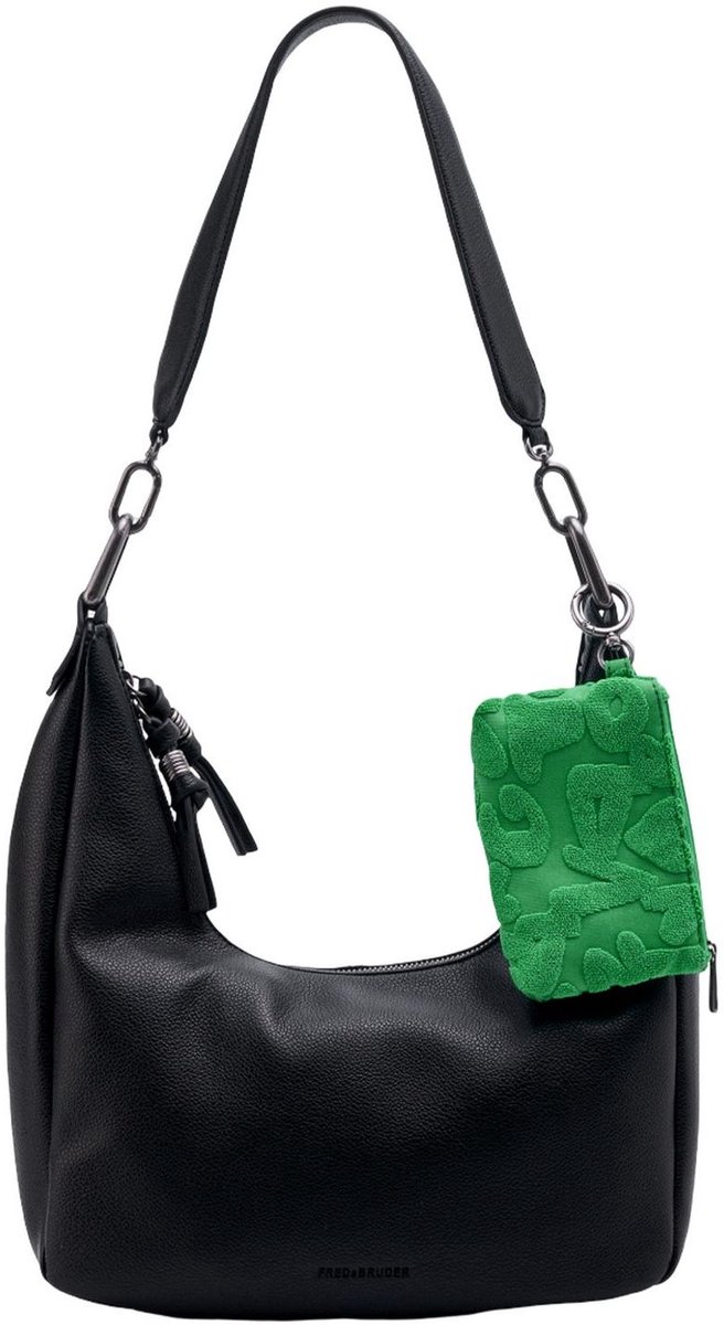 FREDsBRUDER schoudertas Color Kiss Collection Hobo Bag Black zwart