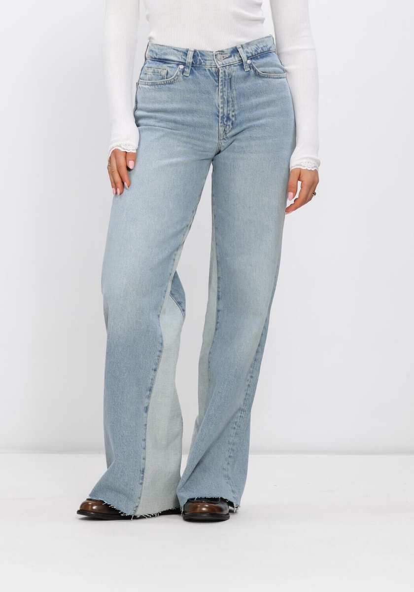 7 For All Mankind Panel Lotta Saebreeze Jeans Dames - Broek - Lichtblauw - Maat 29