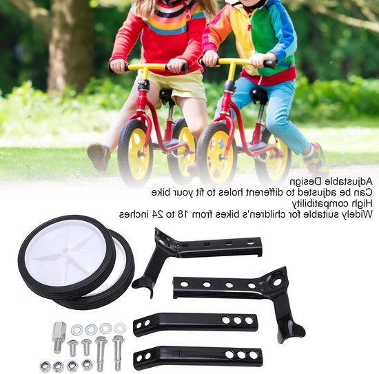 Verstelbare Trainingswielen voor Kinderfietsen 18 tot 24 Inch — afbeelding 2