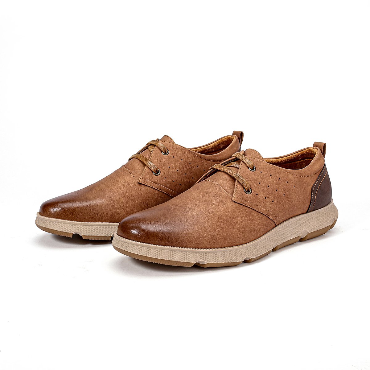 ALLTHEMEN Heren Retro Veter Casual Trainers – Platte Zool – Moderne Formele Schoenen - 41
