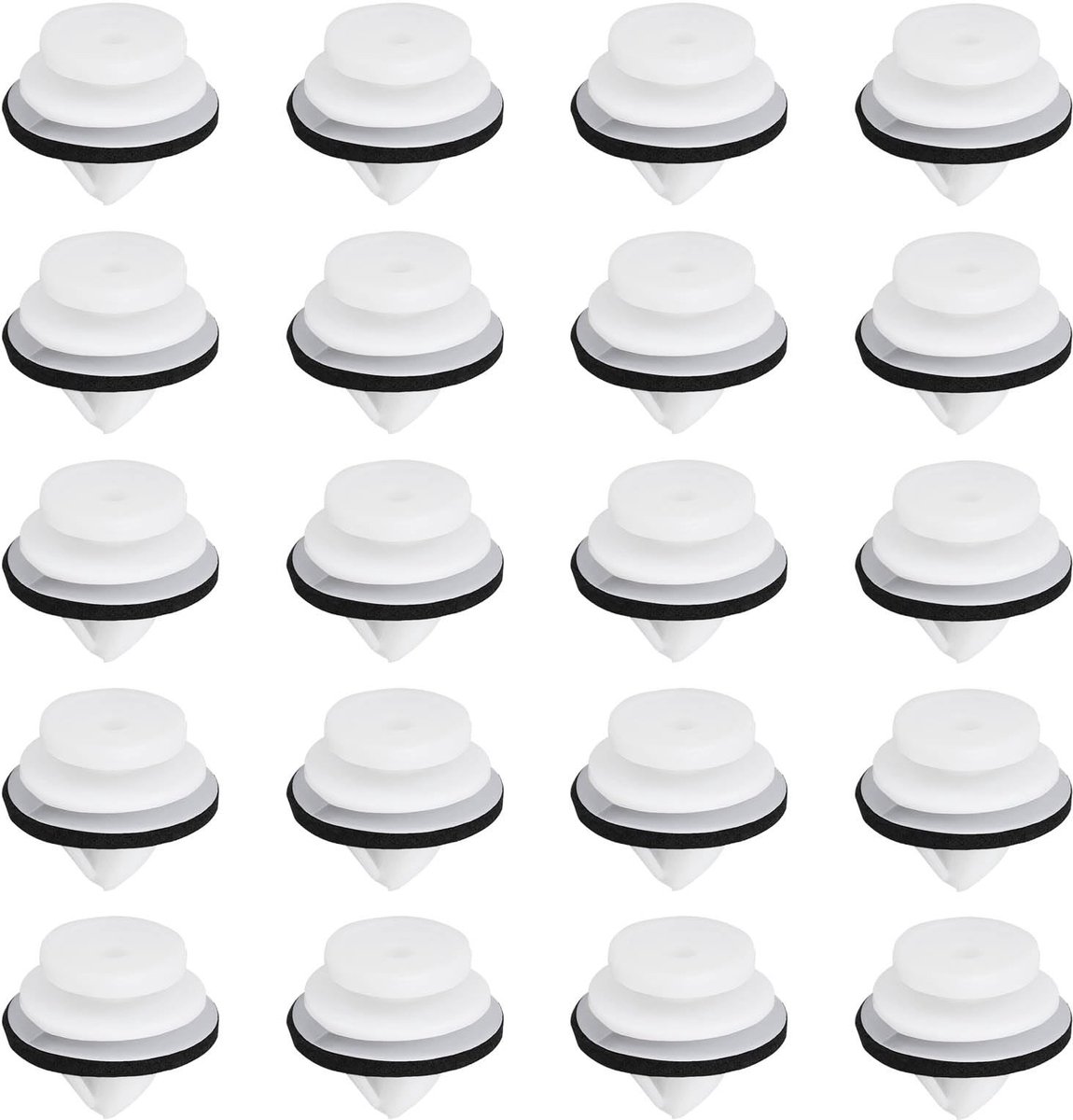 Dailygoods - Dailygoody - Auto kunststof trim clips - Deur molding houder - 20 stuks - Compatibel met Range Rover Sport L49 - Verwijderbare pakking - Lange levensduur